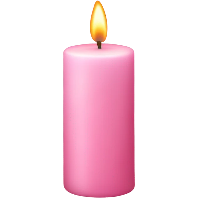 light pink candle emoji