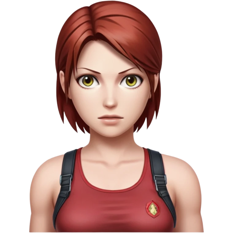 Claire from the Resident evil without a bra emoji