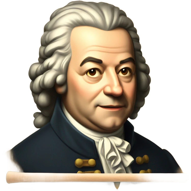 Johann Bach pointer stick chalkboard emoji