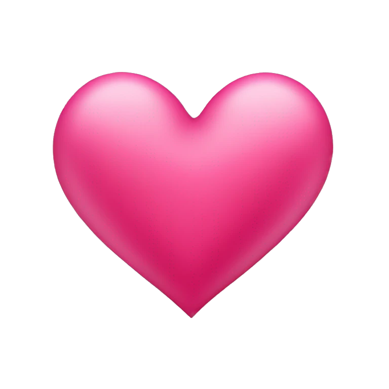 Tango pink color heart emoji