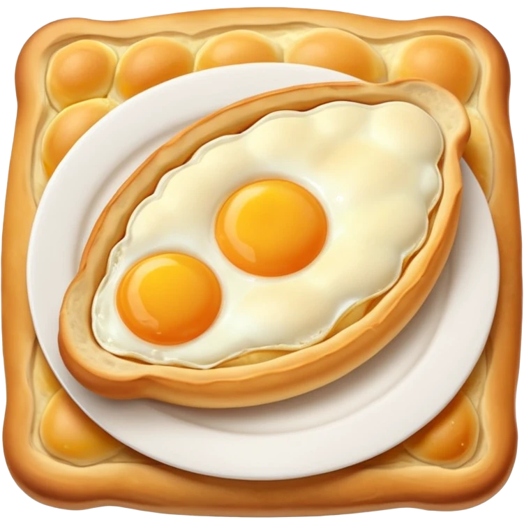 Khachapuri in Adjarian style emoji