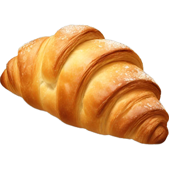 an almond croissant emoji