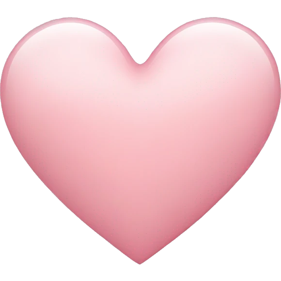 Light pink heart emoji