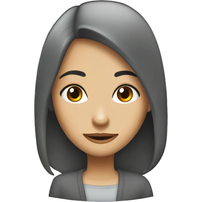 Девушка с руками сердечками emoji