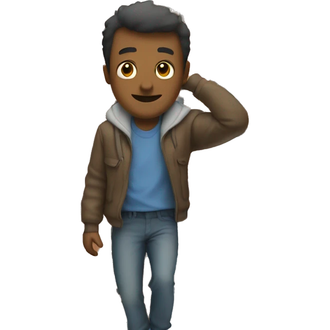 Guy on a buliding emoji