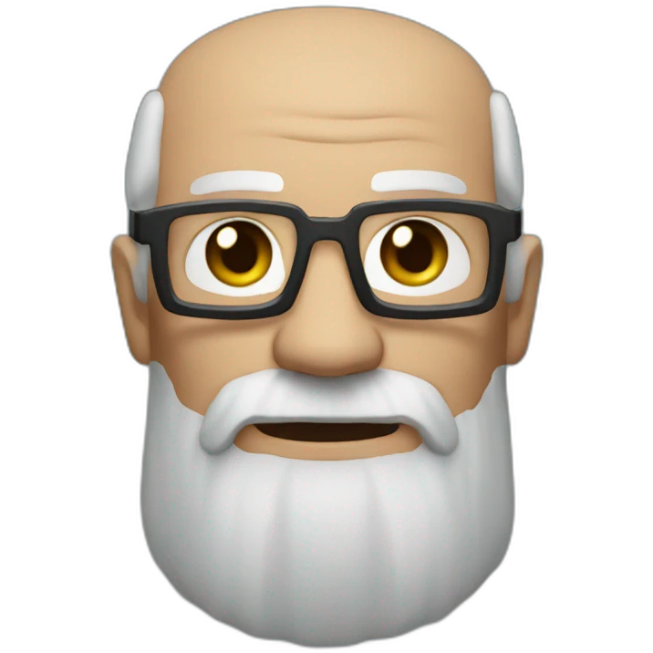 a wise old man playing minecraft  emoji