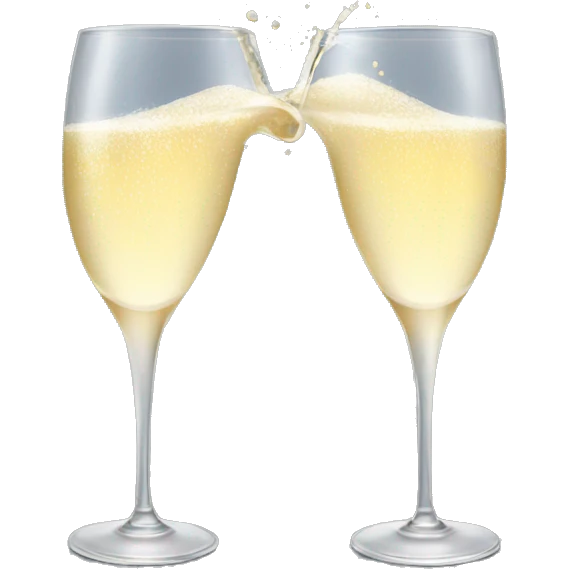 champagne pouring into glass emoji