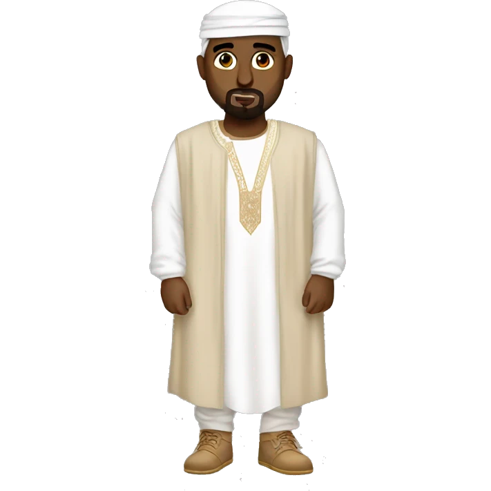 Kanye west wearing Arabic outfit emoji