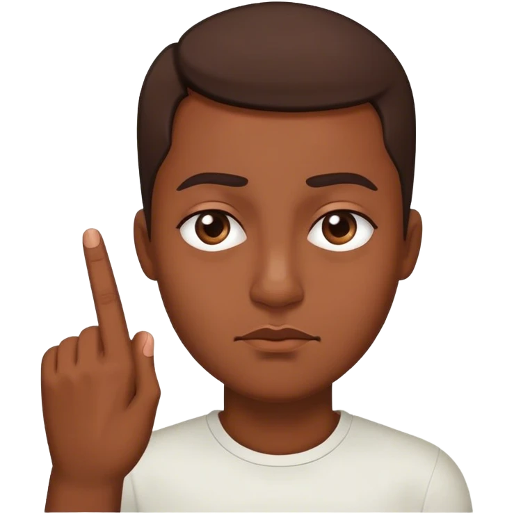 Side eye middle finger  emoji