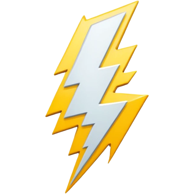 Lightning emoji