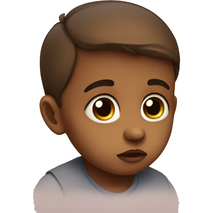Sad Baby With big eyes  emoji