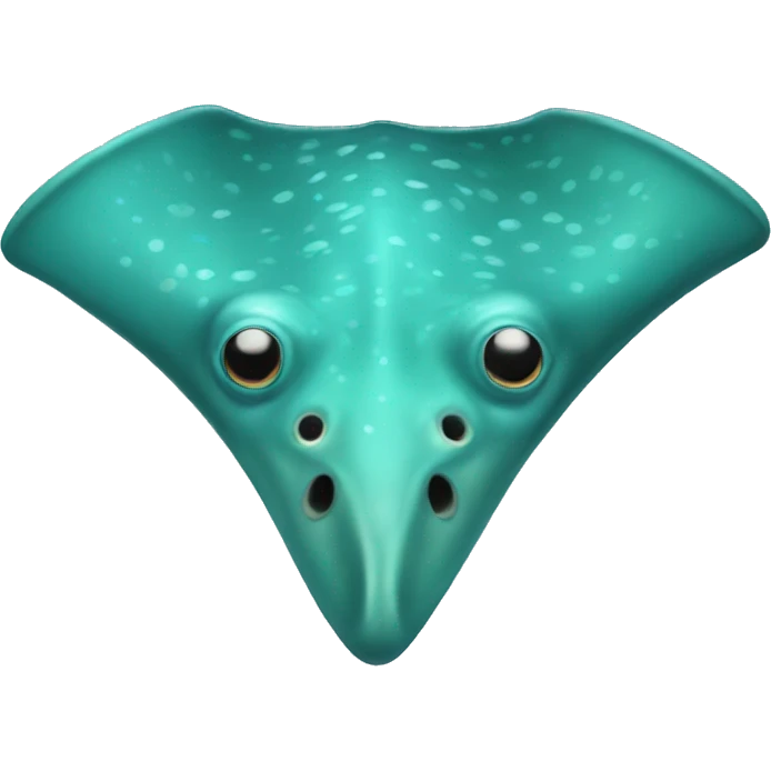 Turquoise sting ray emoji