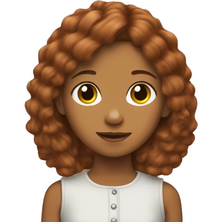 Chestnut hair girl with welsh terrier emoji