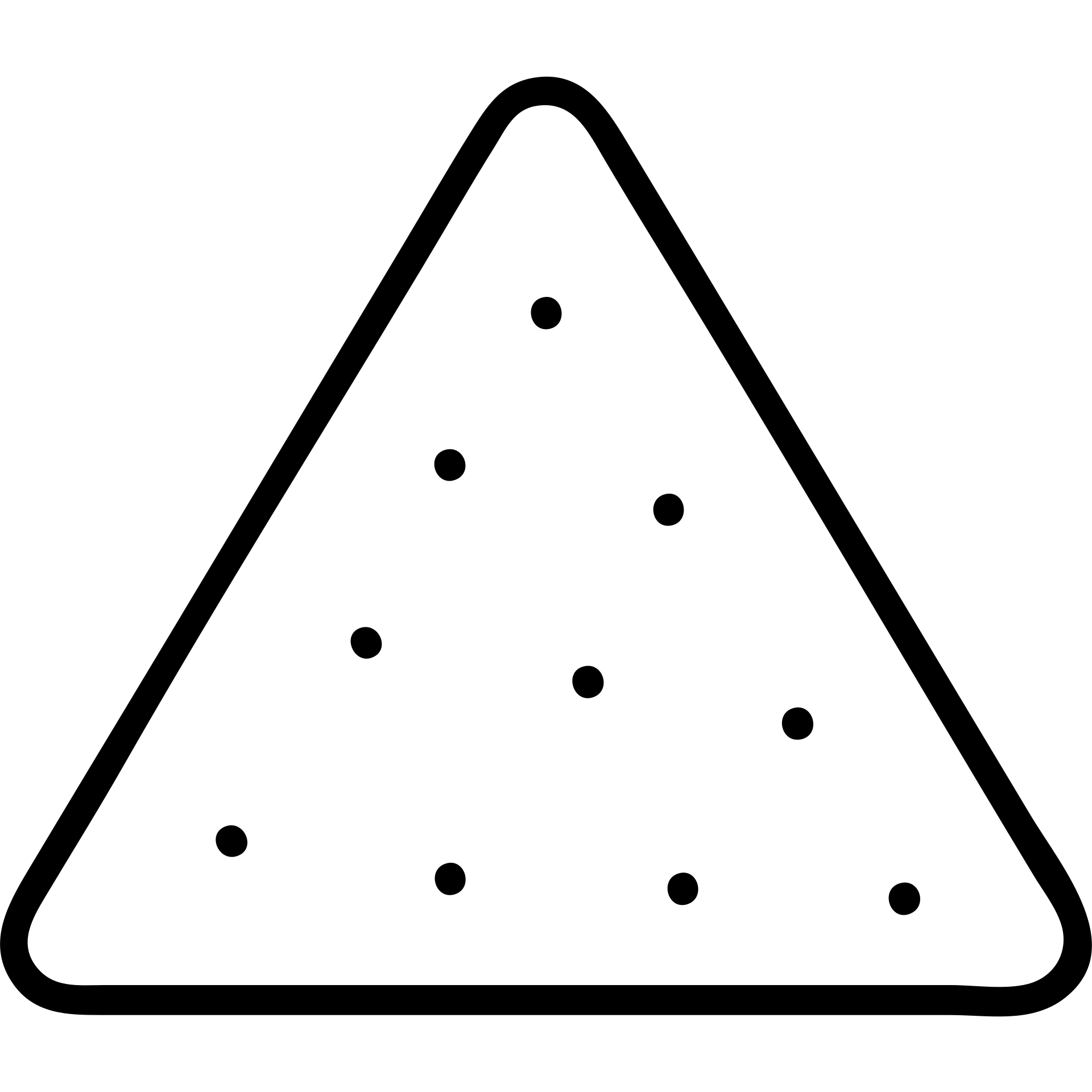 outlined tortilla chip icon emoji