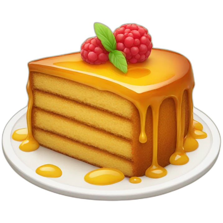 Honey cake emoji