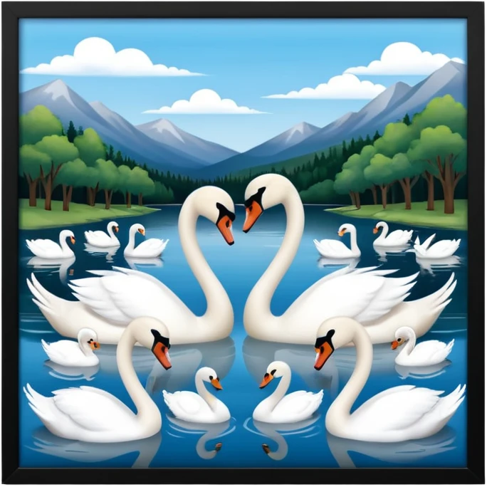 swan lake emoji