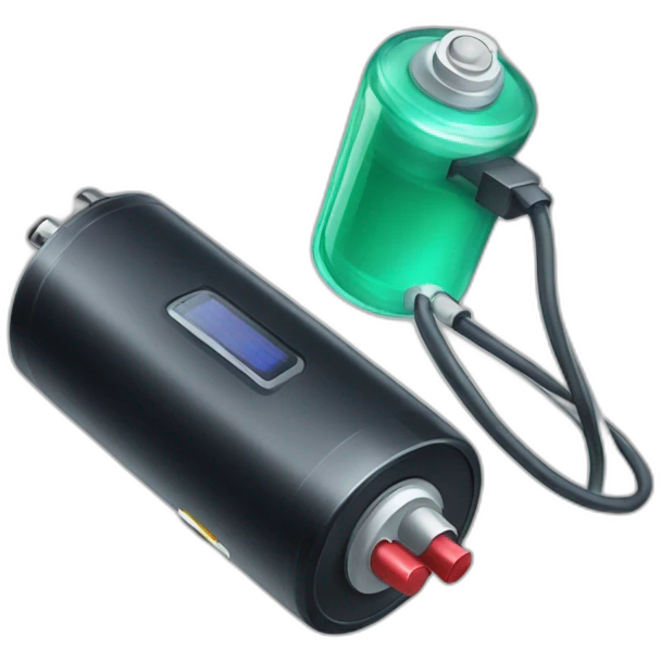 Battery charged and stethoscopy emoji