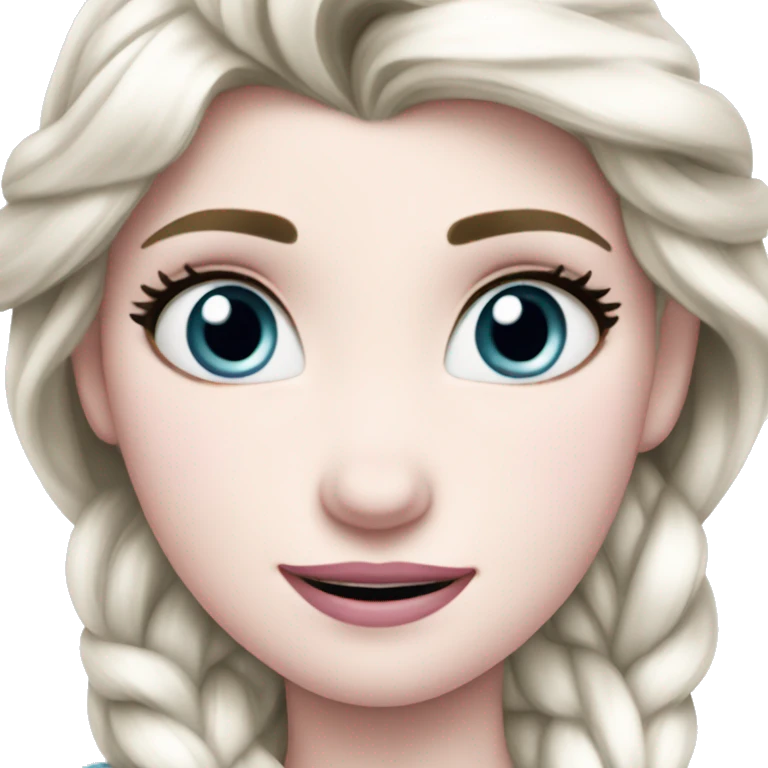 Heart elsa frozen emoji