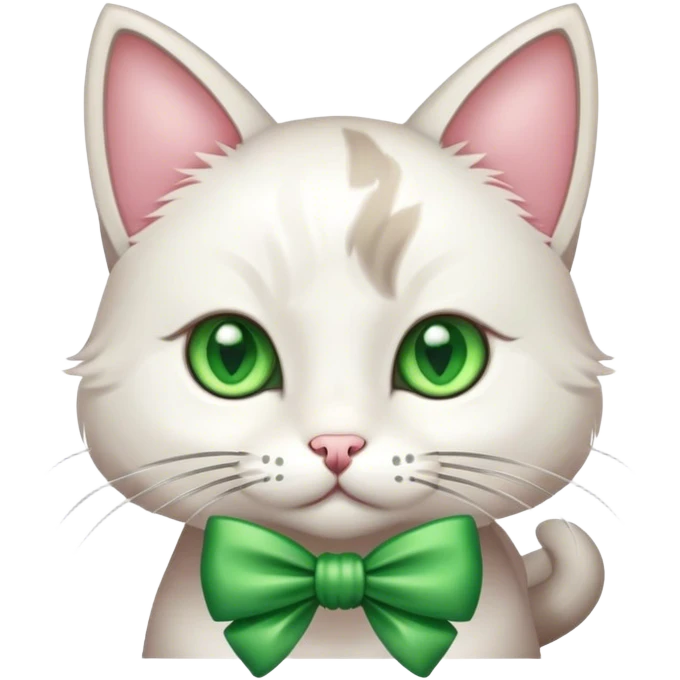 Cat with bow emoji