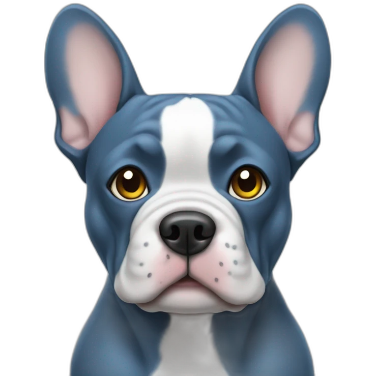 blue french buldog emoji