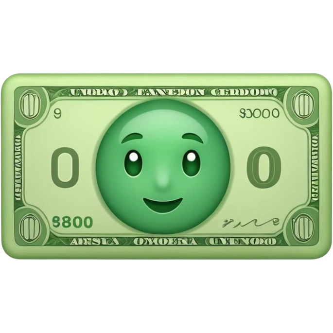 un billete emoji