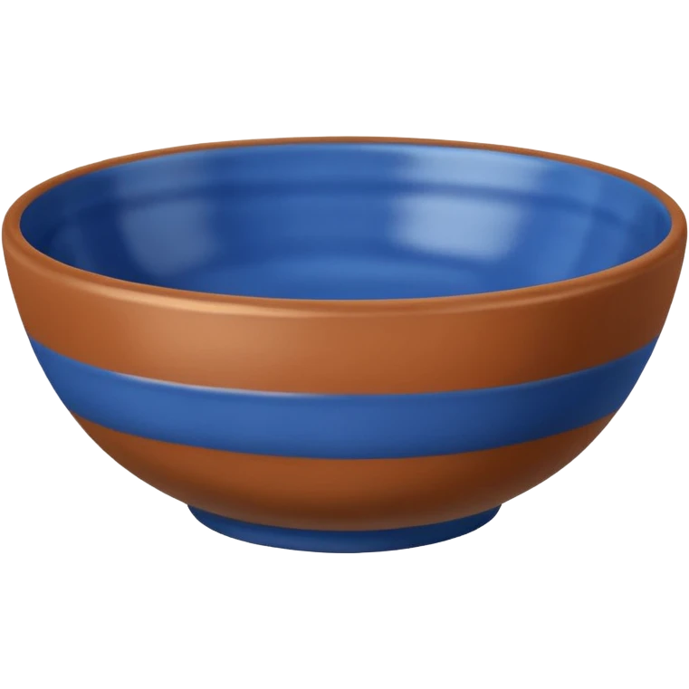 Clay Pottery Bowl blue  emoji