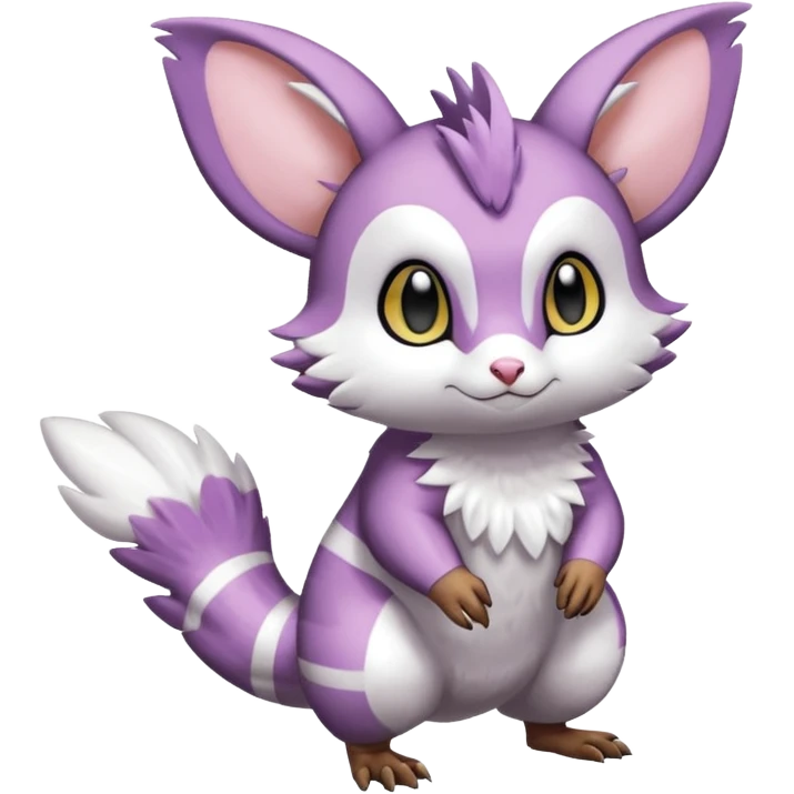 Shiny Furret-Noibat-Trico-Hybrid (Full body) emoji