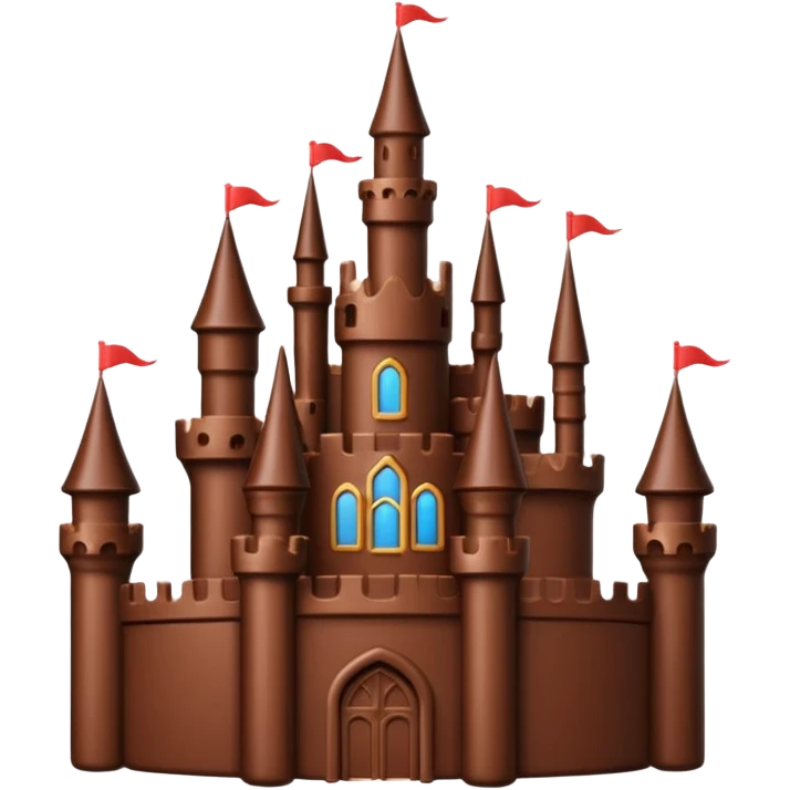 chocolate castle emoji