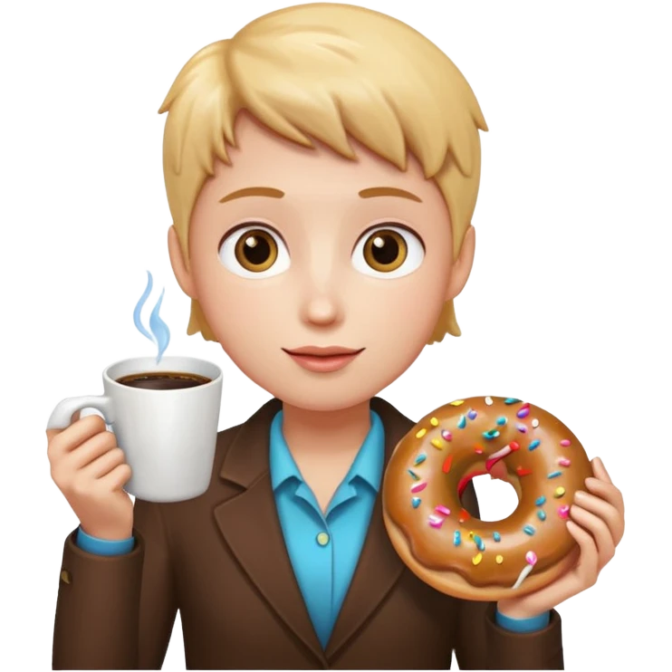 donatis and coffee emoji