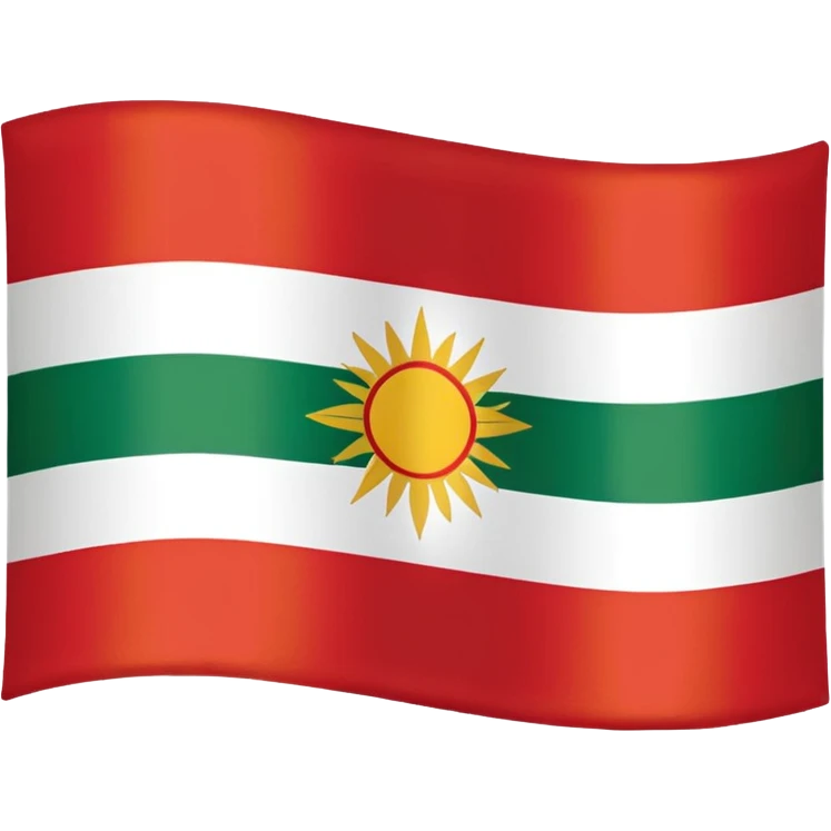 Kurdistan Flagg emoji