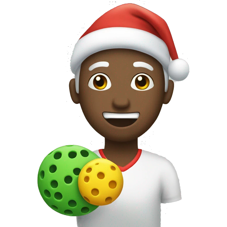 Christmas pickleball  emoji