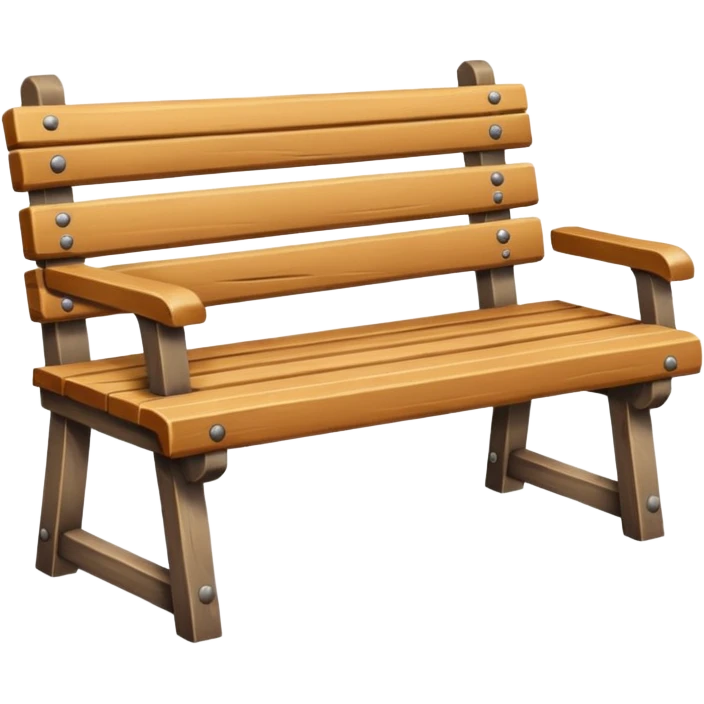 Bench facing at the front emoji