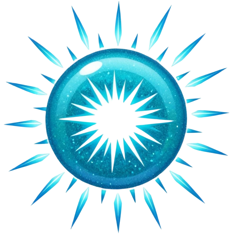 Glitter Cian Explosion emoji