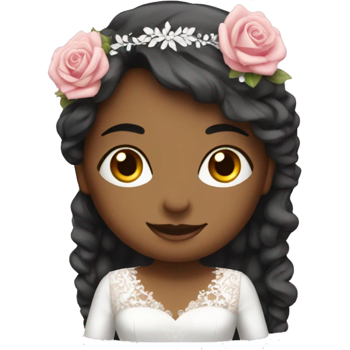 Mariage avec costume rose emoji