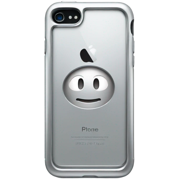 iphone with platinum case emoji