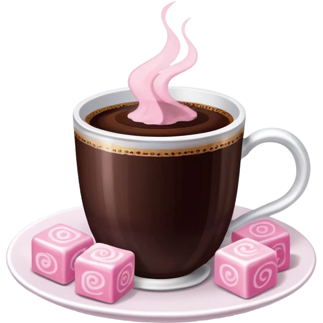 turkish coffe with turkish delight emoji