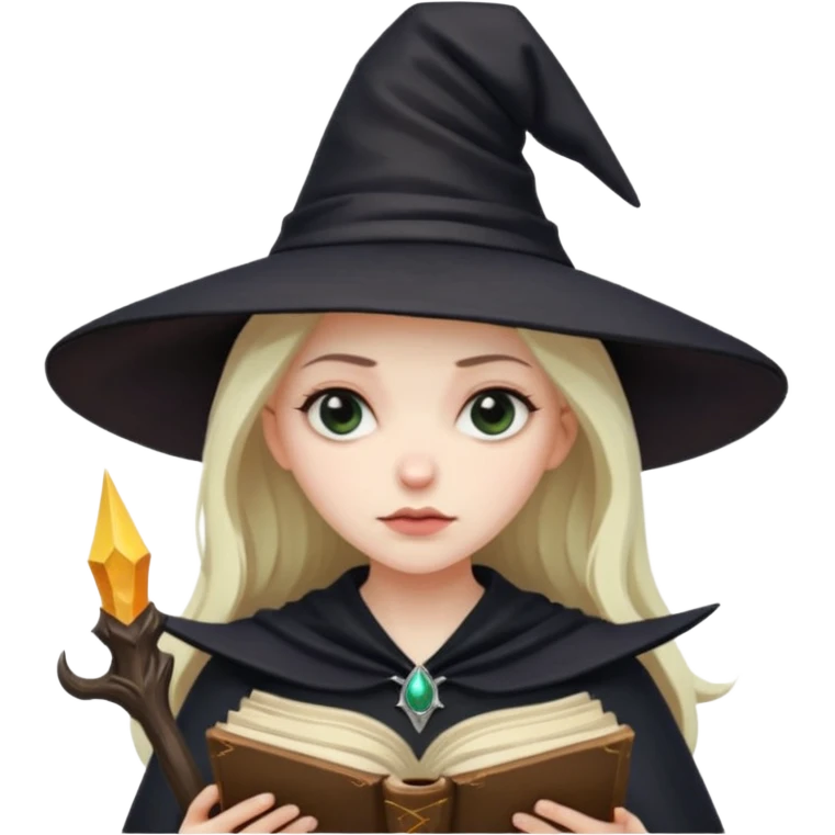 Sad witch  emoji
