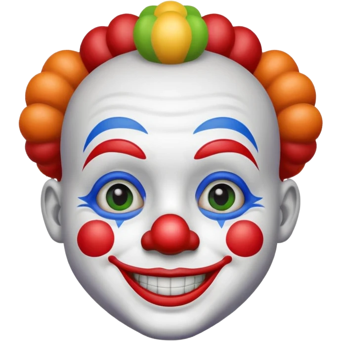 Hombre pequeño vestido de payaso  emoji