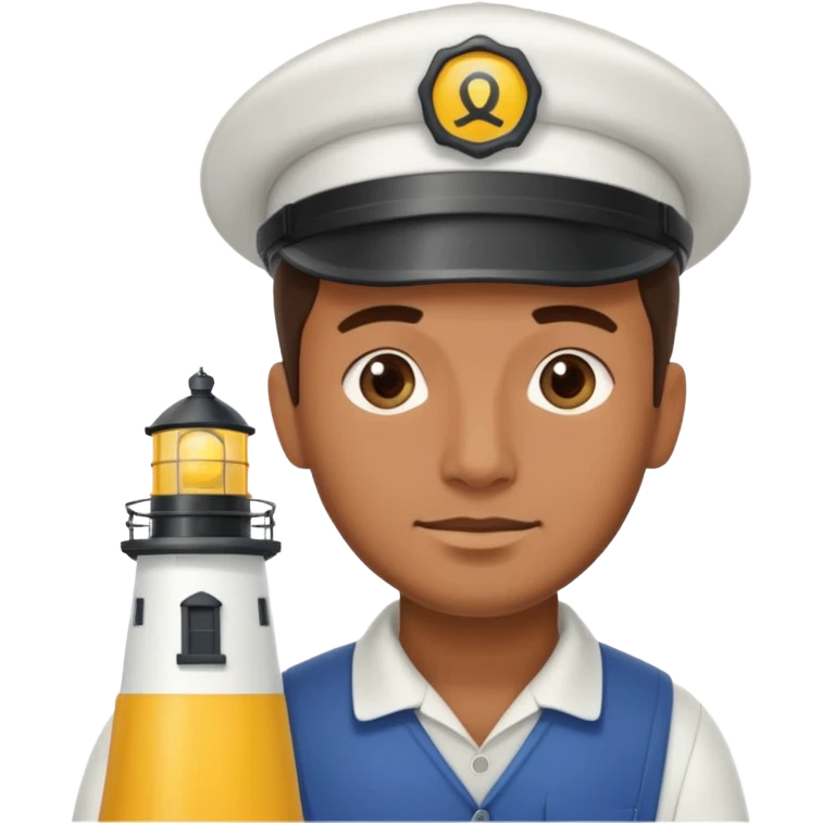 lighthouse Keeper while cleaning lens emoji