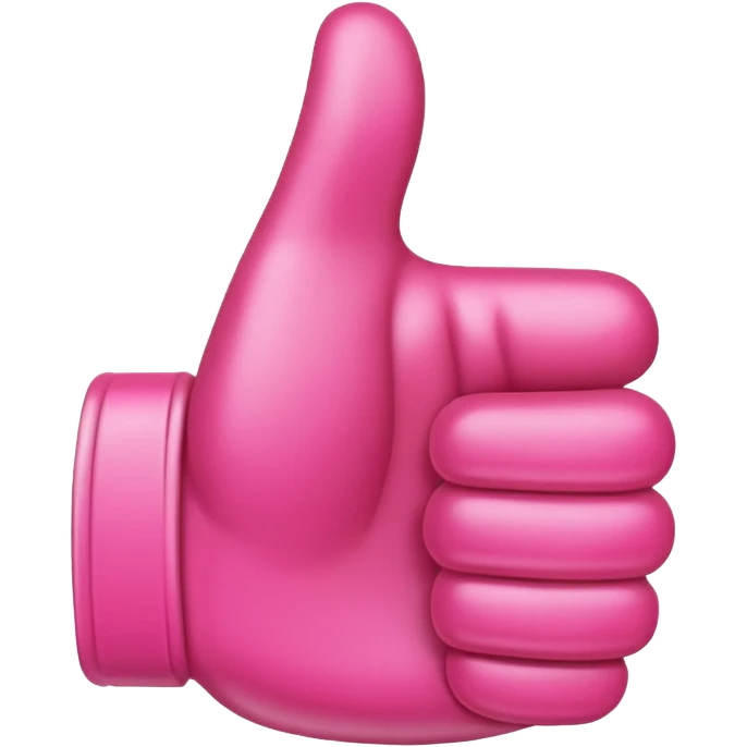 classic thumbs up emoji in all pink colors emoji