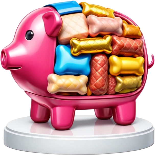  paris art city SPAM meat jeff koons style sculpture arty landscape  emoji