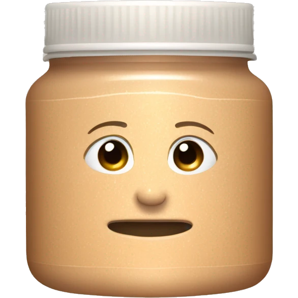 light brown body scrub pot without face emoji