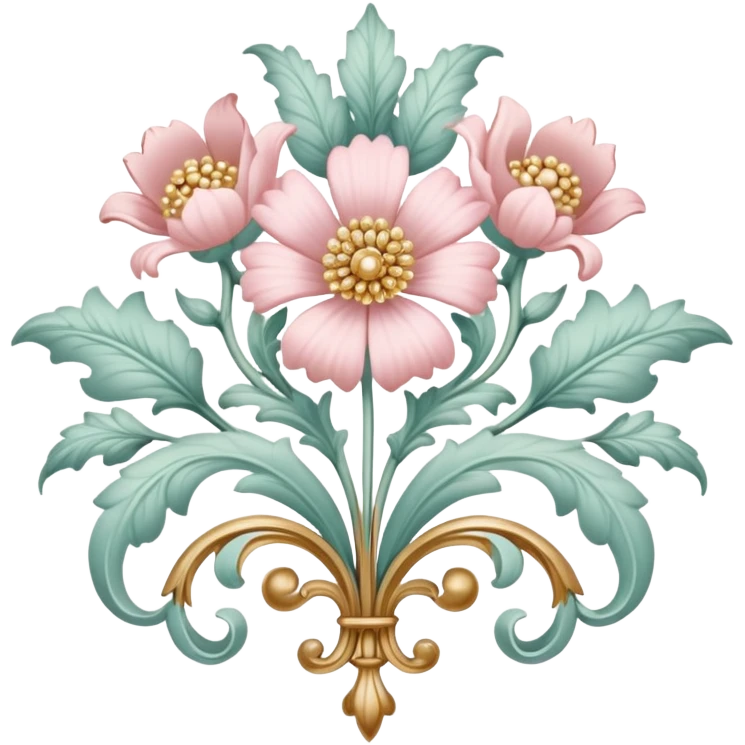 rococo regency flower emoji
