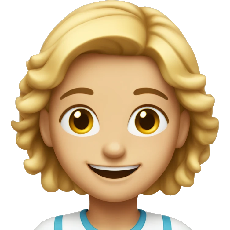 Happy and excited girl emoji