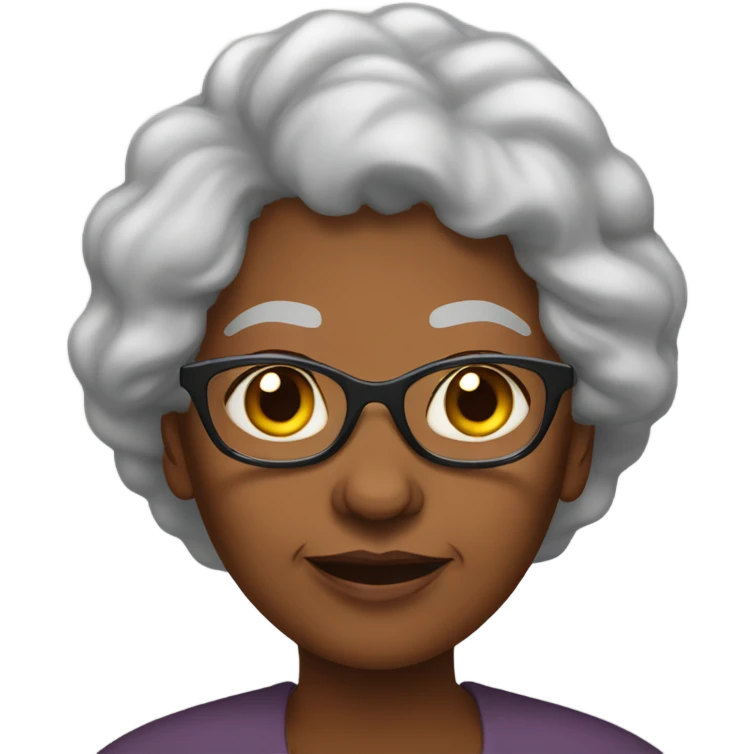 black grandma  emoji