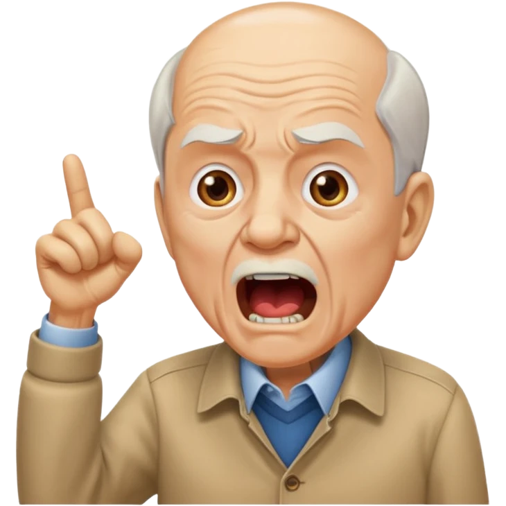 old man yells at keynote emoji