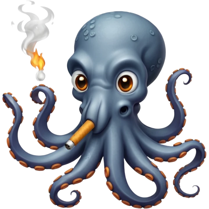 Octopus smoking  emoji