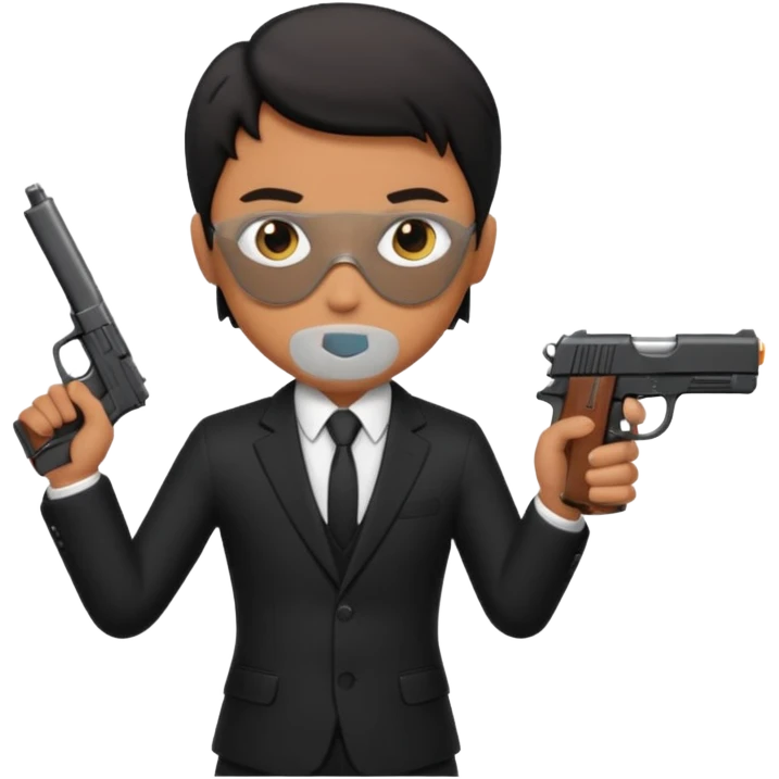 Me as secret agent emoji