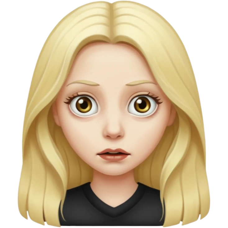scary blonde woman emoji