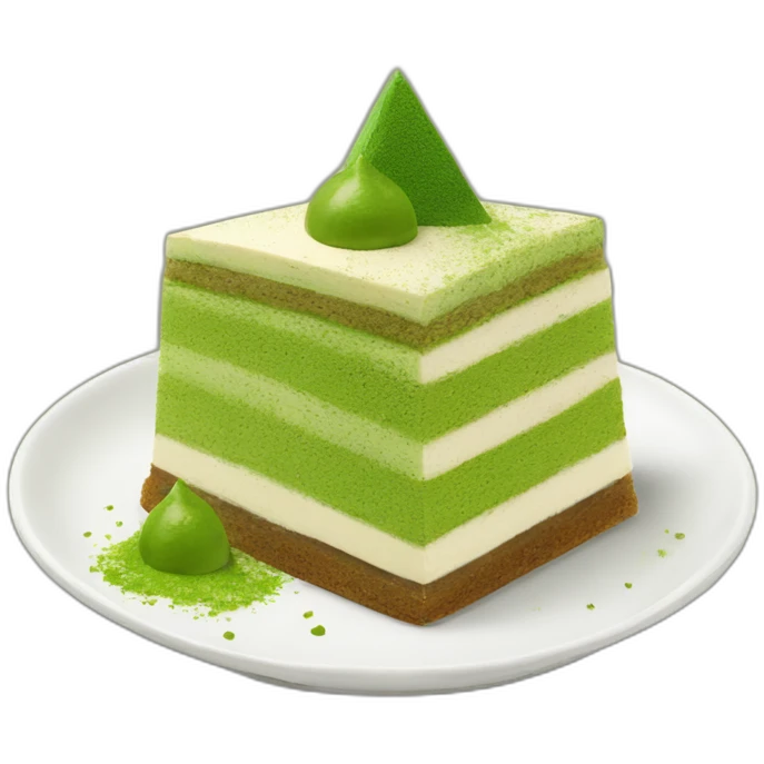 matcha tiramisu triangle emoji